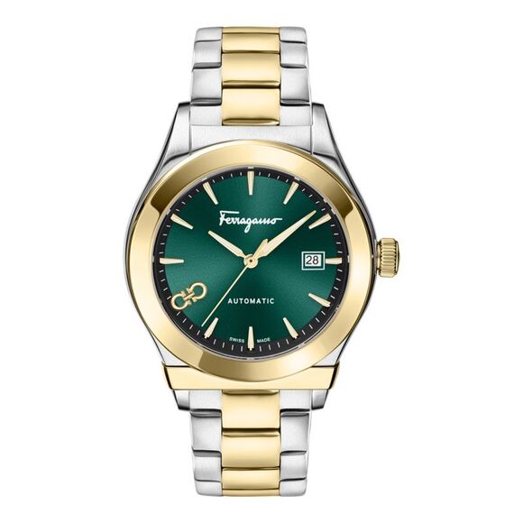 Ferragamo  1927 Automatic Watch Two Tone Mens - Picture 1 of 5